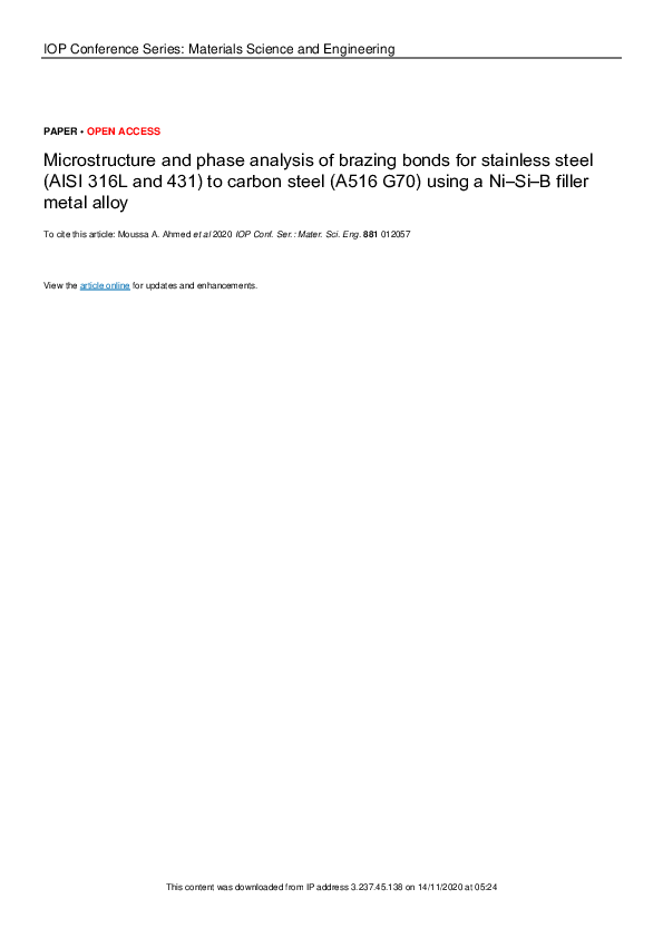 (PDF) Microstructure and phase analysis of brazing bonds for stainless ...