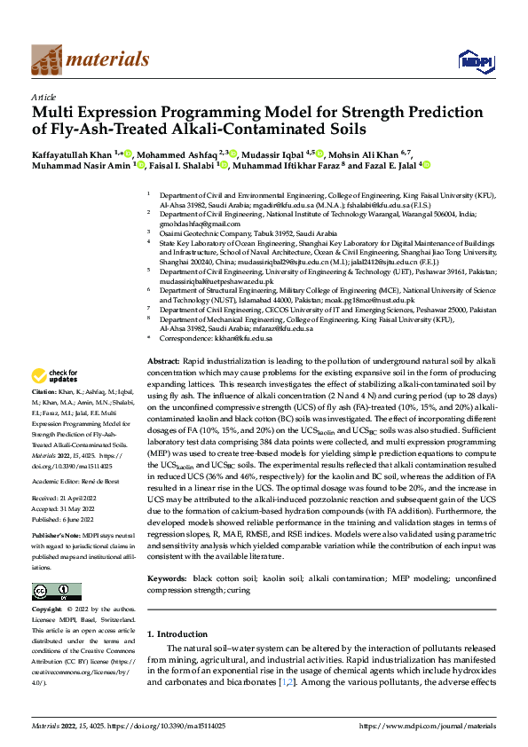 (PDF) Multi Expression Programming Model for Strength Prediction of Fly ...