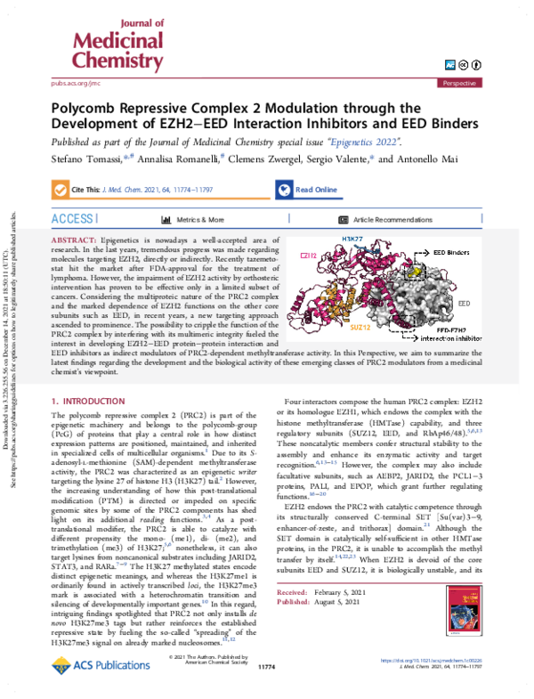 (PDF) Polycomb Repressive Complex 2 Modulation through the Development ...