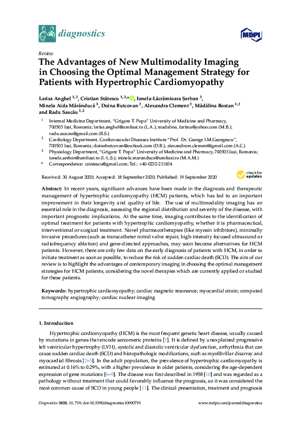 (PDF) The Advantages of New Multimodality Imaging in Choosing the ...