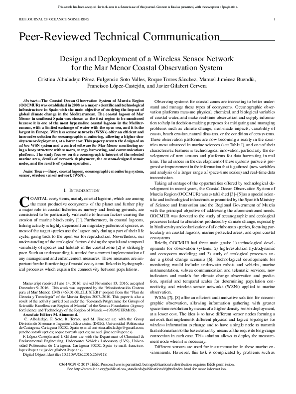 (PDF) Design and deployment of wireless sensor networks for aquaculture ...