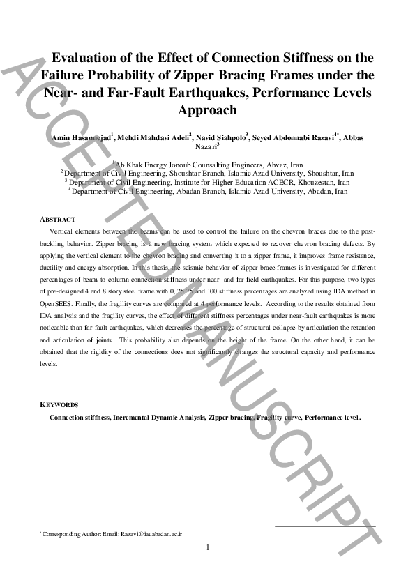 (PDF) Evaluation of the Effect of Connection Stiffness on the Failure ...