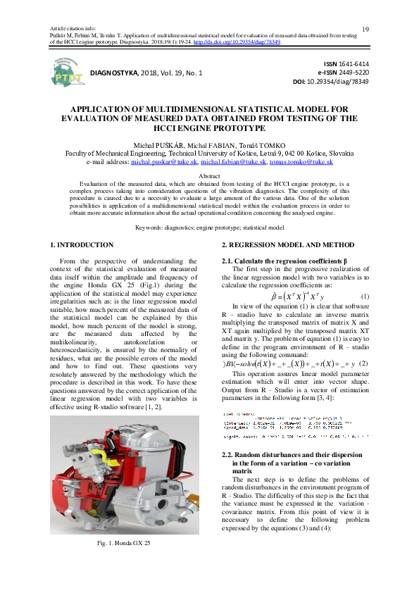 (PDF) Application of multidimensional statistical model for evaluation ...