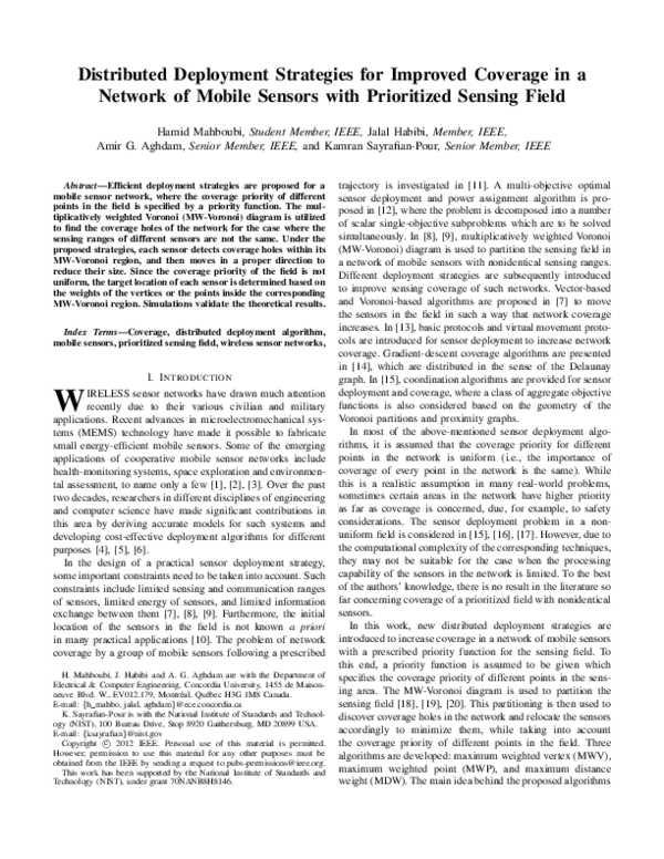(PDF) Distributed Deployment Strategies for Improved Coverage in a ...