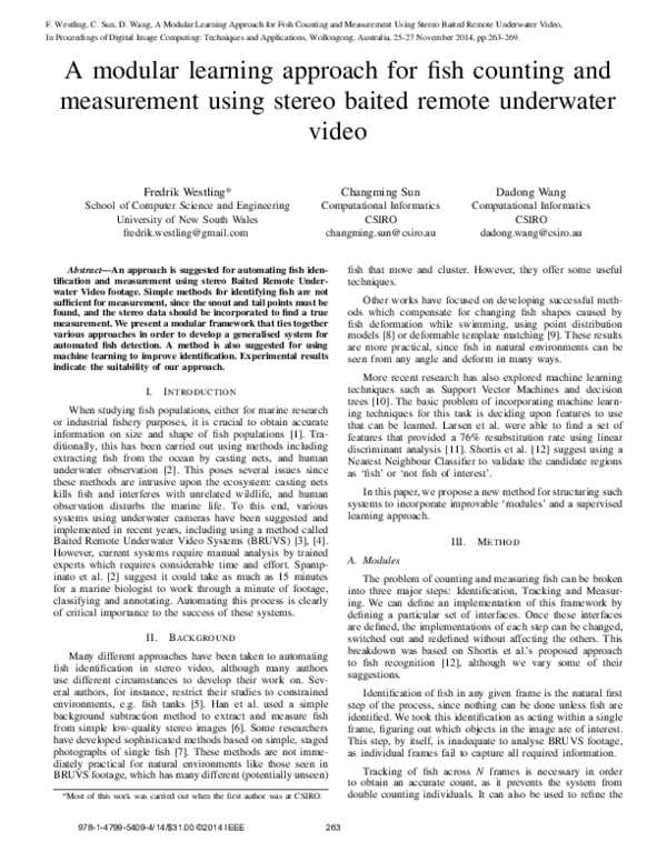 (PDF) A Modular Learning Approach for Fish Counting and Measurement ...