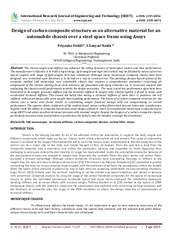 (PDF) Design of carbon composite structure as an alternative material ...