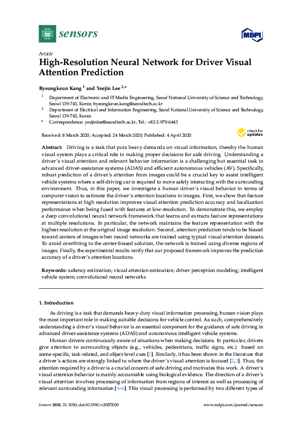 (PDF) High-Resolution Neural Network for Driver Visual Attention Prediction