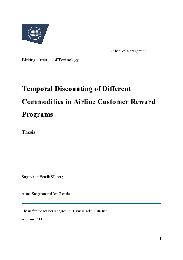 (PDF) Intertemporal Choice