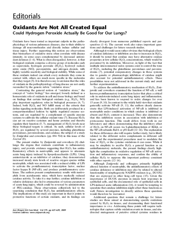 Curated visual reference: But Not All Are Created Equal Reference: Pdf Oxidants Are Not All Created Equal