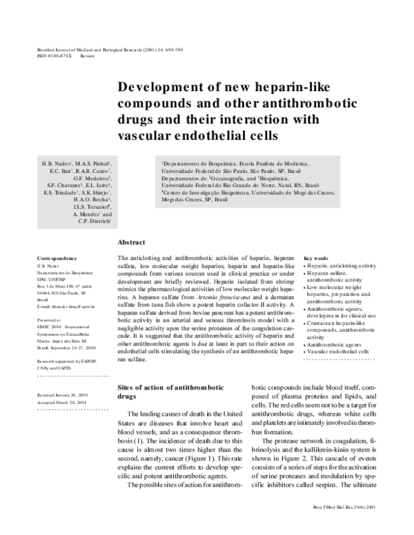 (PDF) Development of new heparin-like compounds and other ...