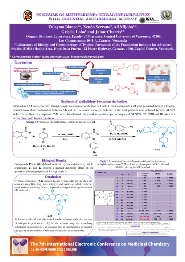 (PDF) Synthesis of methylidene1tetralone derivatives with potential
