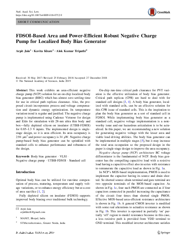 (PDF) FDSOI-Based Area and Power-Efficient Robust Negative Charge Pump ...