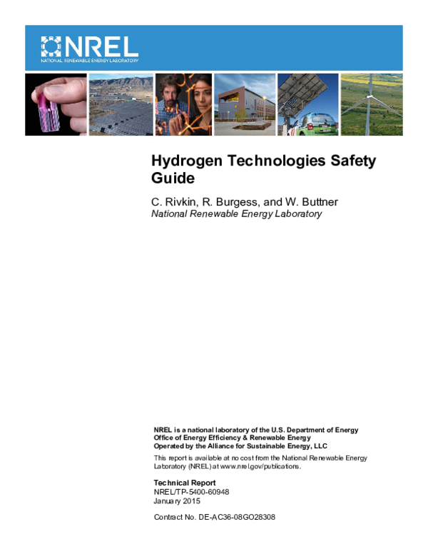 (PDF) Hydrogen Technologies Safety Guide