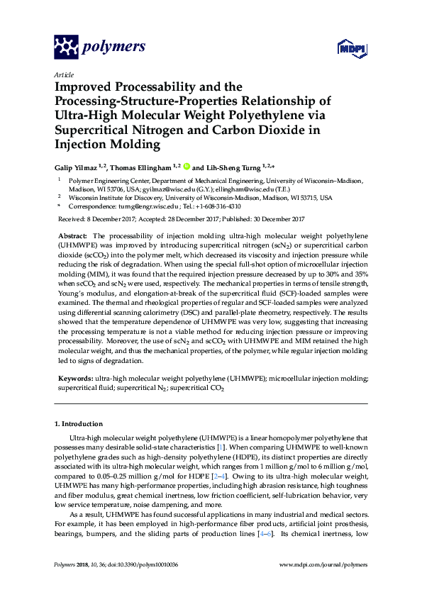 (PDF) Improved Processability and the Processing-Structure-Properties ...