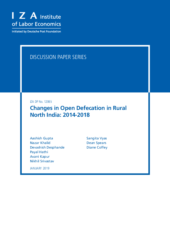 (PDF) Changes in Open Defecation in Rural North India: 2014-2018