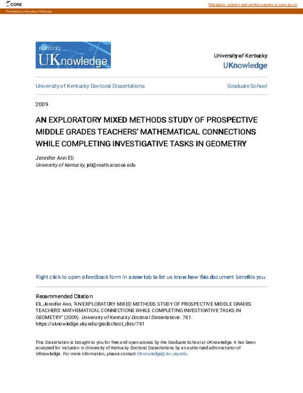 (PDF) An Exploratory Mixed Methods Study of Prospective Middle Grades ...