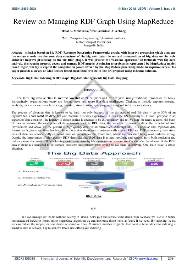 (PDF) Review on Managing RDF Graph Using MapReduce