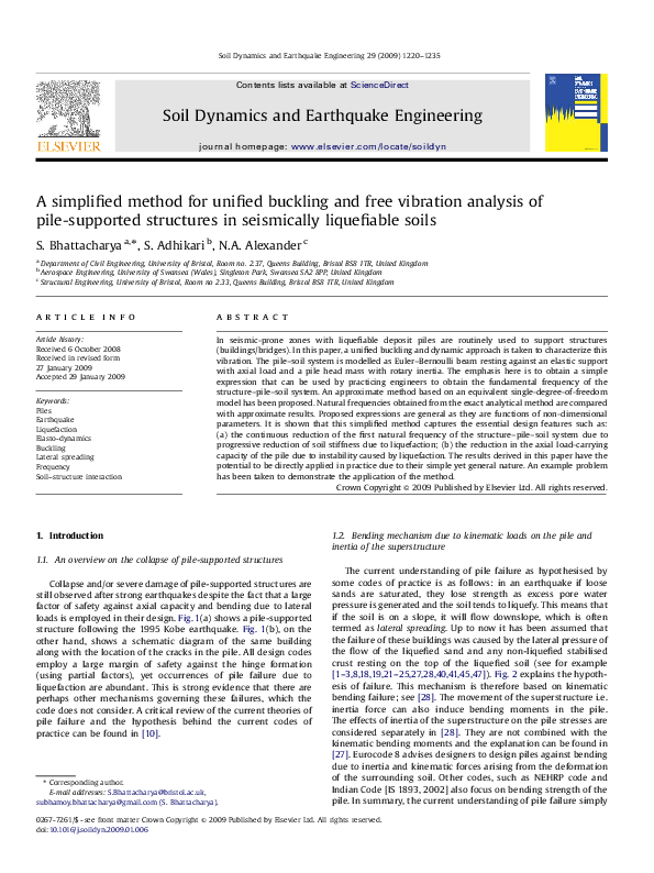 (PDF) A simplified method for unified buckling and free vibration ...