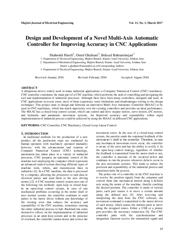 (PDF) Design and Development of a Novel Multi-Axis Automatic Controller ...