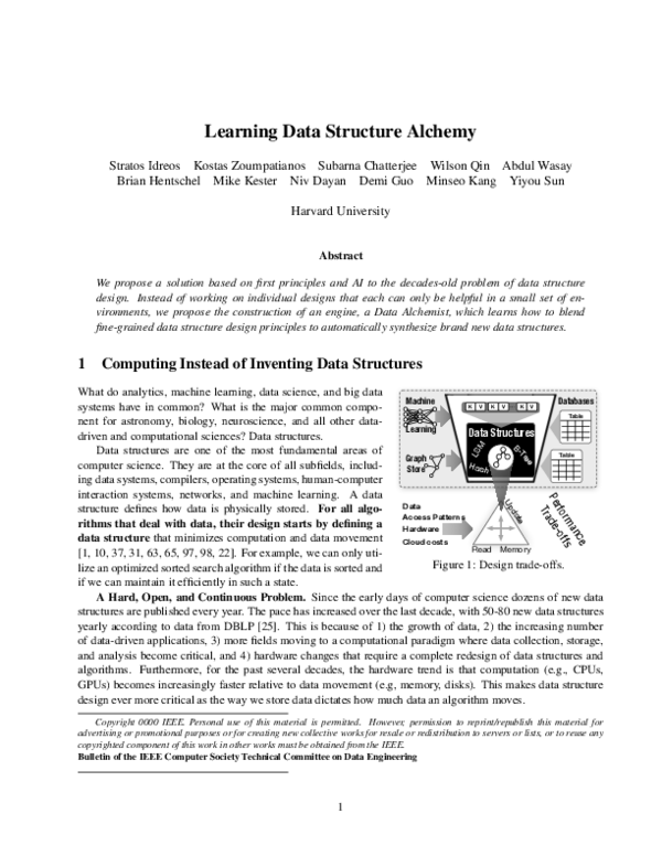 (PDF) Learning Data Structure Alchemy