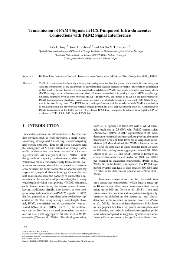 (PDF) Transmission of PAM4 Signals in ICXT-impaired Intra-datacenter ...