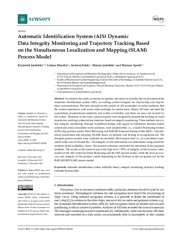 (PDF) Automatic Identification System (AIS) Dynamic Data Integrity ...