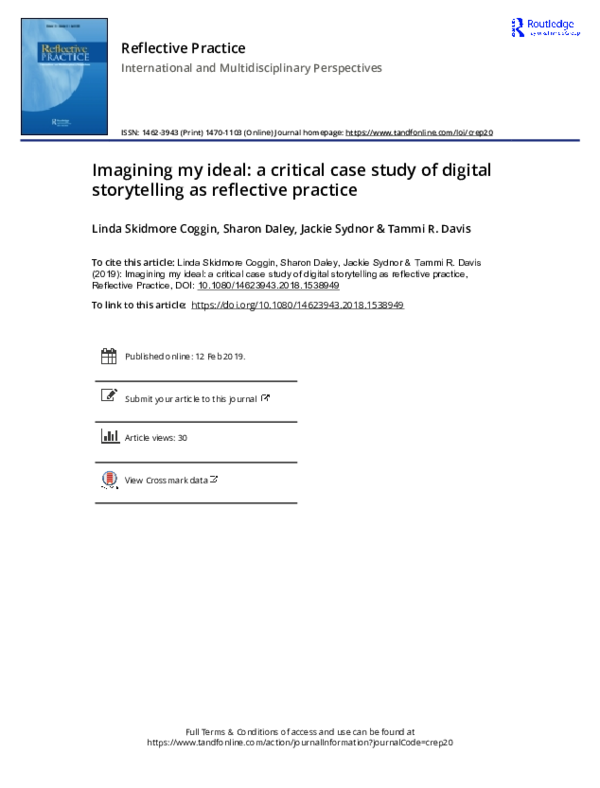 (PDF) Imagining my ideal: a critical case study of digital storytelling ...