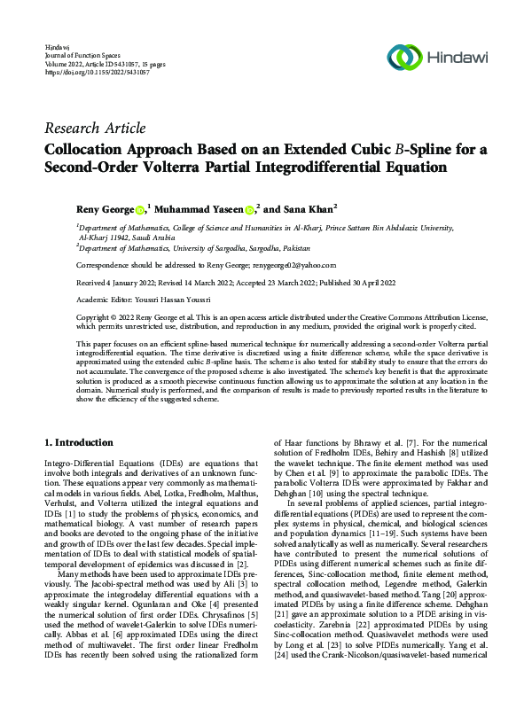 (PDF) Collocation Approach Based on an Extended Cubic B -Spline for a ...