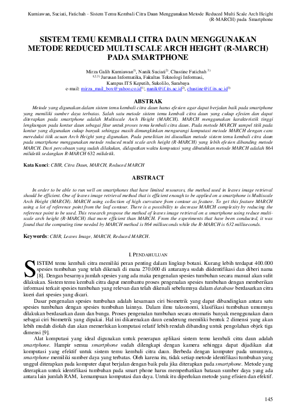 (PDF) Sistem Temu Kembali Citra Daun Menggunakan Metode Reduced Multi ...