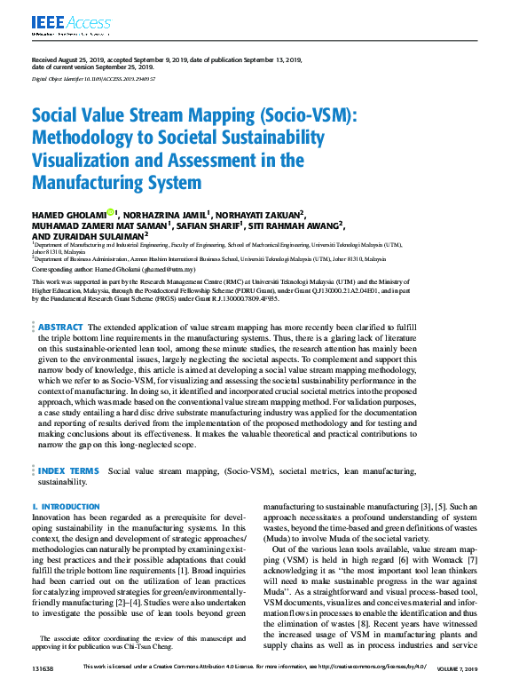 (PDF) Social Value Stream Mapping (Socio-VSM): Methodology to Societal ...