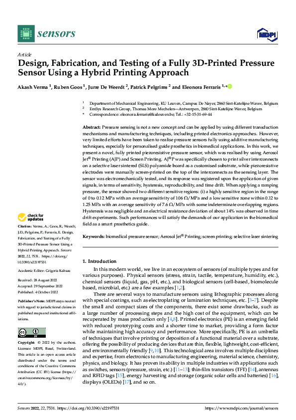 (PDF) Design, Fabrication, and Testing of a Fully 3D-Printed Pressure ...