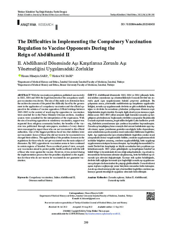 (PDF) The Difficulties in Implementing the Compulsory Vaccination ...