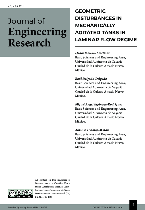(PDF) Geometric disturbances in mechanically agitated tanks in laminar ...