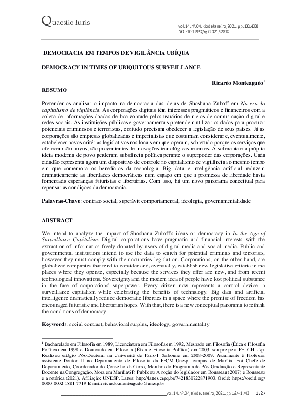 (PDF) Shoshana Zuboff - A Era do Capitalismo de Vigilância - Editora