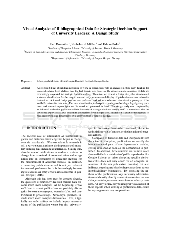 (PDF) Visual Analytics of Bibliographical Data for Strategic Decision ...