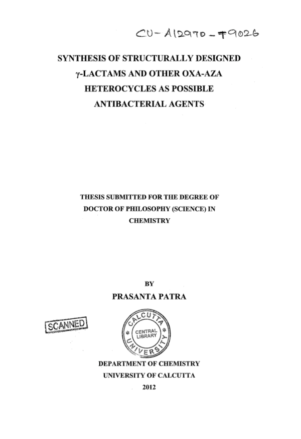(PDF) Synthesis of structurally designed lactams and other oxa aza ...