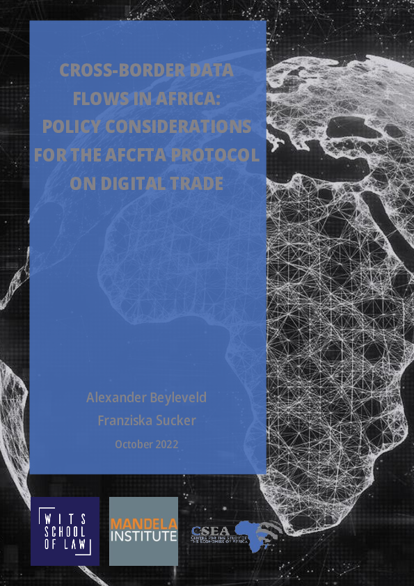 Pdf Cross Border Data Flows In Africa Policy Considerations For The