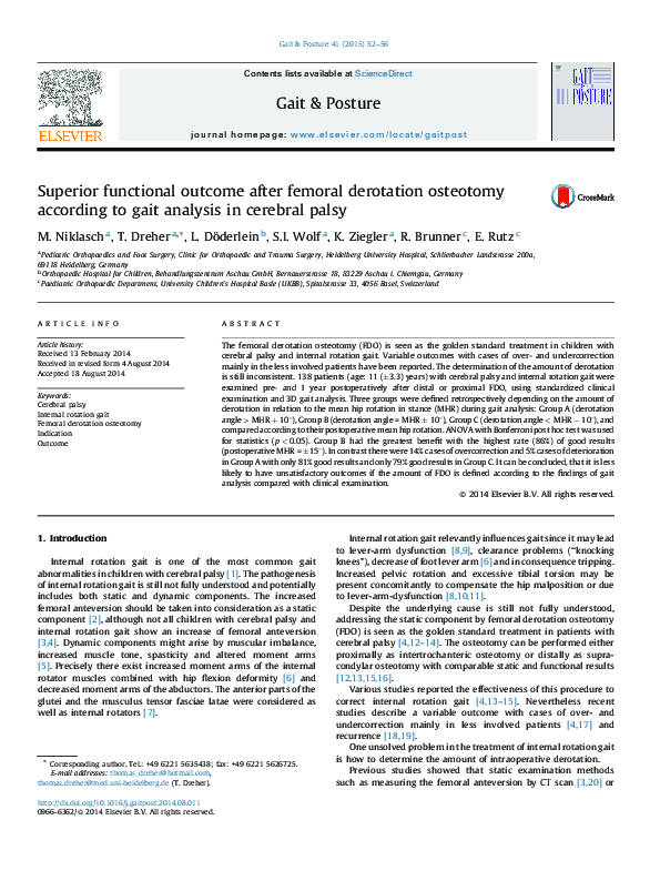 (PDF) Superior functional outcome after femoral derotation osteotomy ...