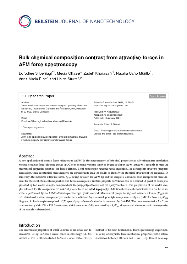 (PDF) Bulk chemical composition contrast from attractive forces in AFM ...