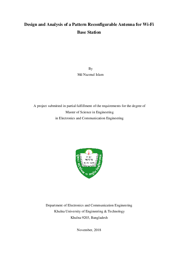 (PDF) Design and Analysis of a Pattern Reconfigurable Antenna for Wi-Fi ...