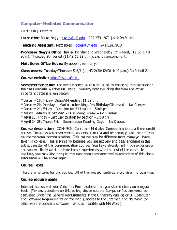 (PDF) ComputerMediated Communication Gerald Santoro Academia.edu