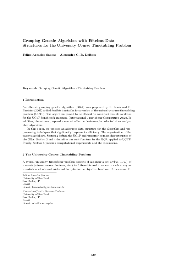 (PDF) Grouping Genetic Algorithm with Efficient Data Structures for the ...