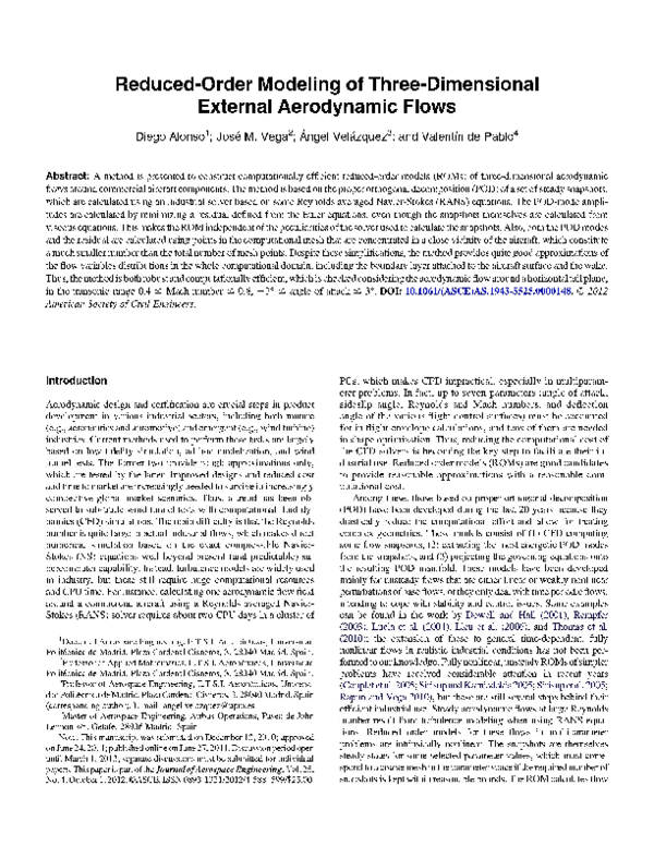 (PDF) Reduced-Order Modeling of Three-Dimensional External Aerodynamic ...