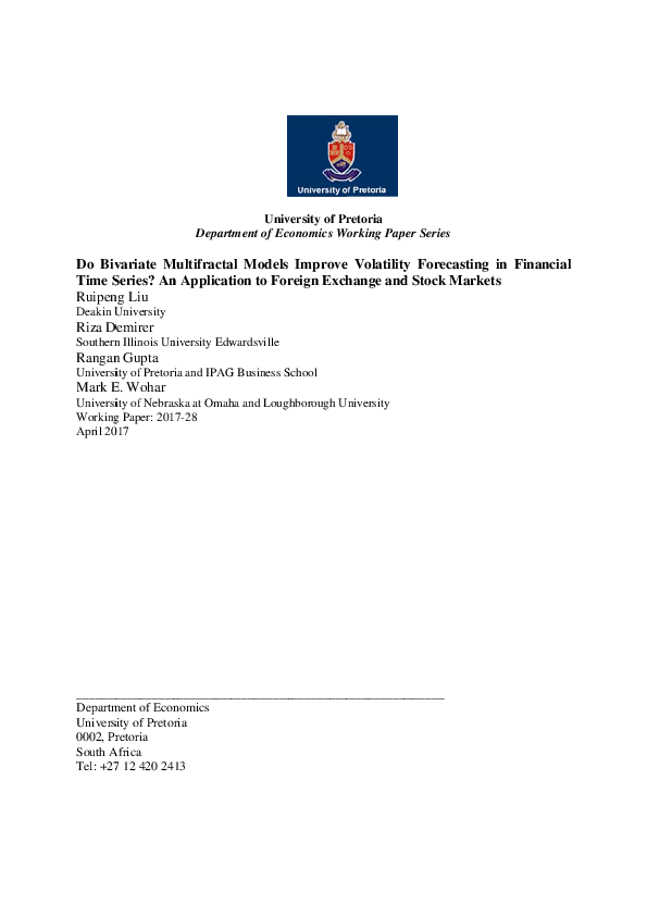 (PDF) Do Bivariate Multifractal Models Improve Volatility Forecasting ...