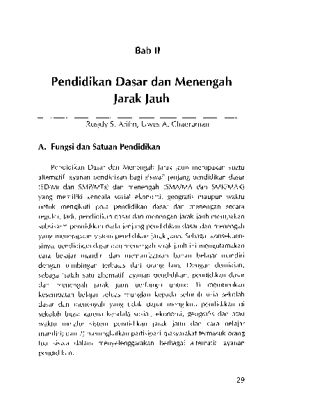 (PDF) Pendidikan Dasar dan Menengah Jarak Jauh