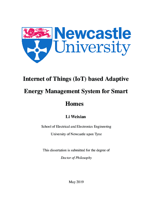 (PDF) Internet of Things (IoT) based adaptive energy management system ...