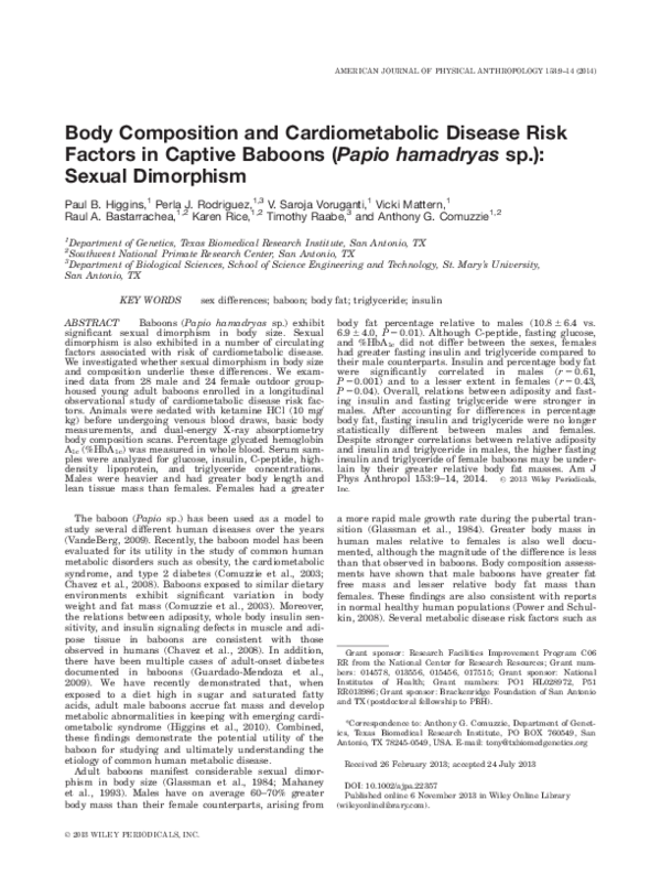 (PDF) Body composition and cardiometabolic disease risk factors in ...