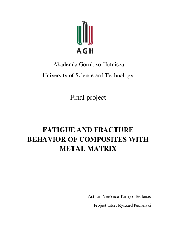 (PDF) Fatigue and fracture behavior of composites with metal matrix