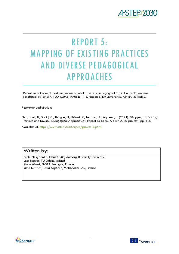 (PDF) Mapping of Existing Practices and Diverse Pedagogical Approaches ...