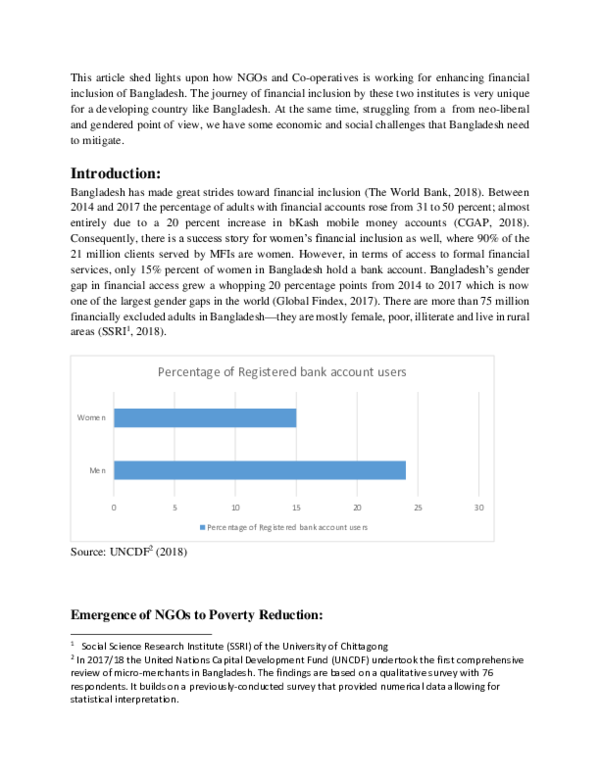 (PDF) Financial Inclusion of Bangladesh NGO and Co op